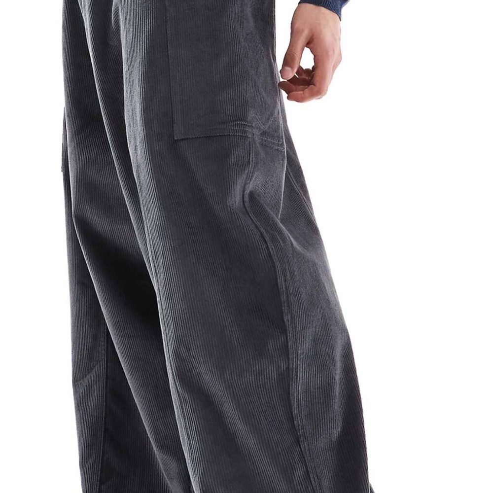 ASOS Gray Cargo Pants Relaxed Fit
